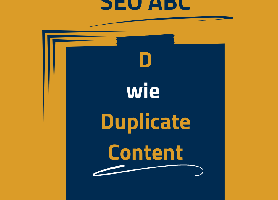 Duplicate Content erklärt